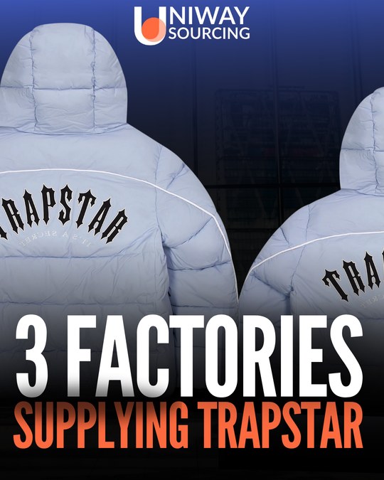 LinkedIn carousel design about apparel factories in the portfolio, slide 1 of 5